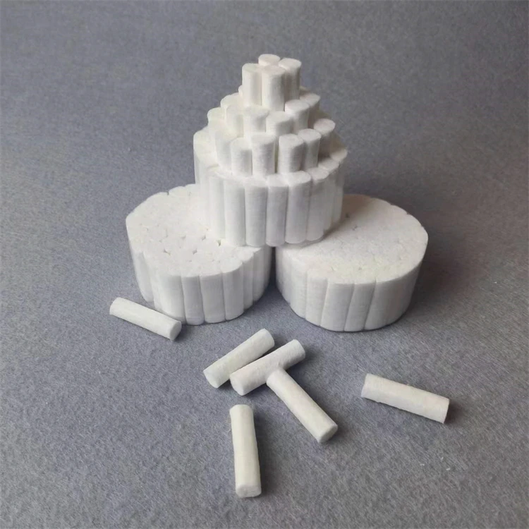 High Quality 8*38Mm 10*38Mm 12*38Mm Dental Consumables White Disposable Material Dental Cotton Roll