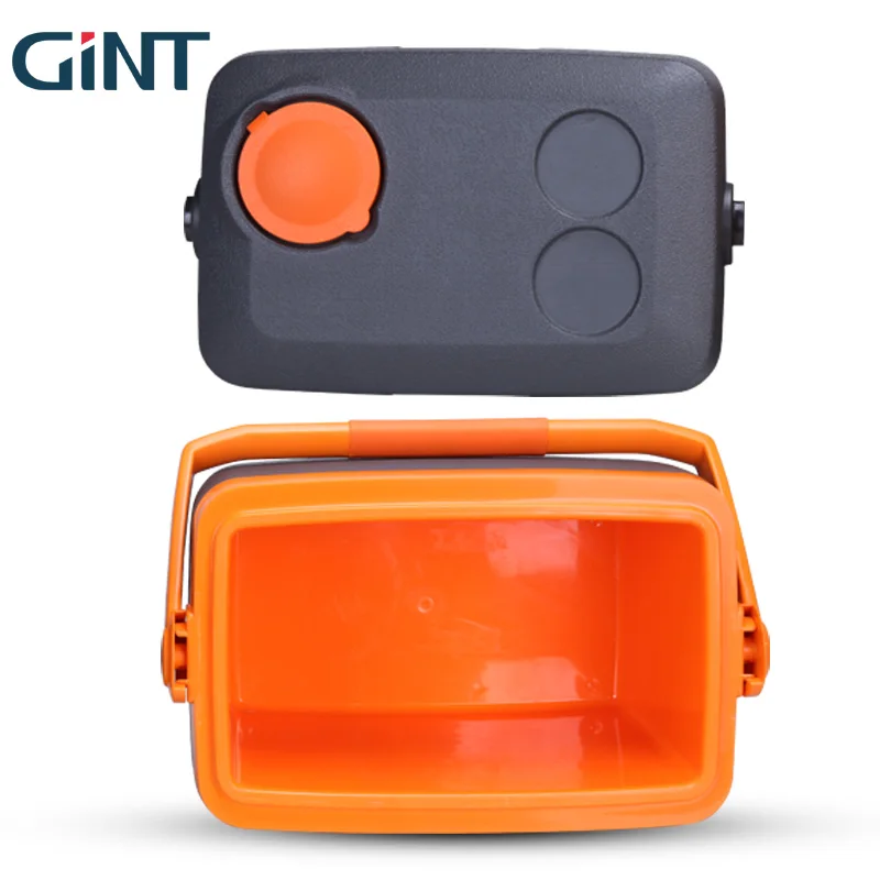 Factory PU Foaming Mini Fish Cooler Box Small Capacity 10L Cooler Box Fruit Container with Lid and Strap