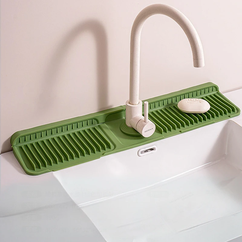 New Design 3 Sizes Silicone Dish Drying Mat For Kitchen Bathroom Faucet Absorbent Mats Faucet Drying Place Soap Toiletries Pad