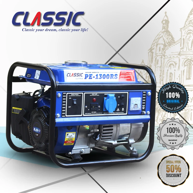 Bison China 1 Kw Generator Portable Kerosene 154F Gasoline Generators Self Start 3 Hp Generator 1.5 Kw