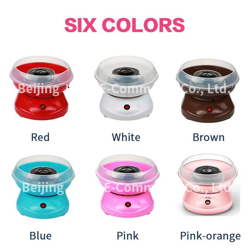 Pink Mini Home Use CE FCC Automatic Electric Marshmallow Floss Sugar Making Cotton Candy Machine For