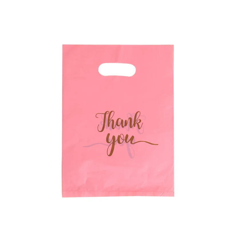 Custom Logo Die Cut EVA CPE Material Seal Bag Heat-Sealed Handle Plastic Shopping Bag Supermarket Promotion Food Secure Cartons