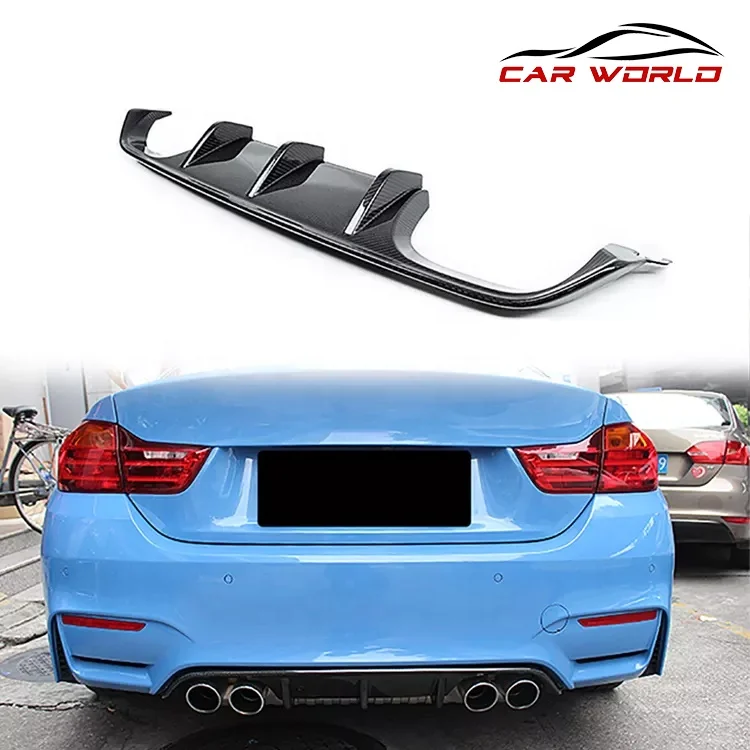 Car Diffuser For BMW F80 F82 MP Model Car Bodykit Rear  Lip For BMW F80 F82 M3 M4 To MP Style Real Carbon Fiber Exterior Parts
