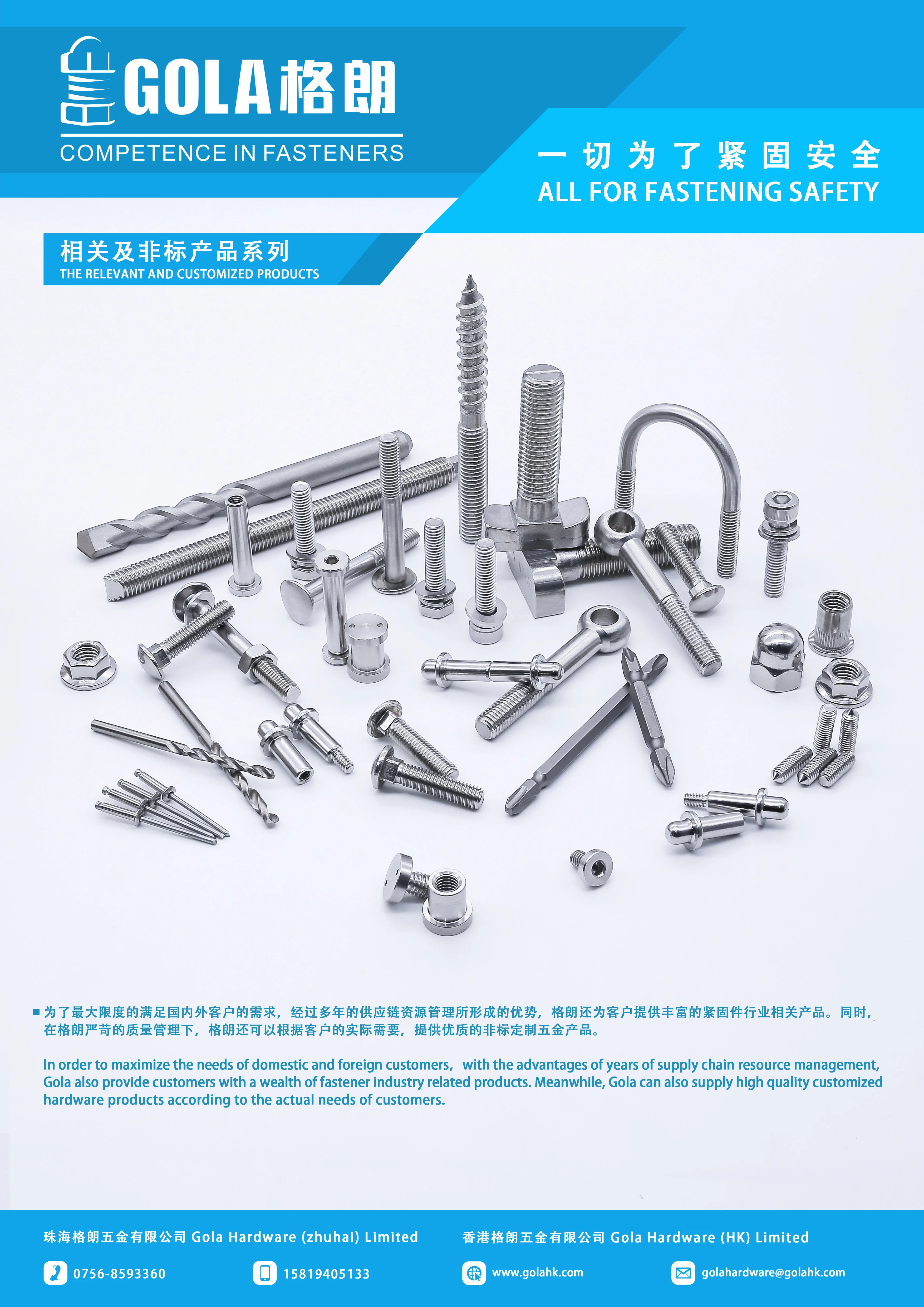 M6 M8 M10 M12 M24 Stainless Steel 316 Hammer Head T screw T bolt