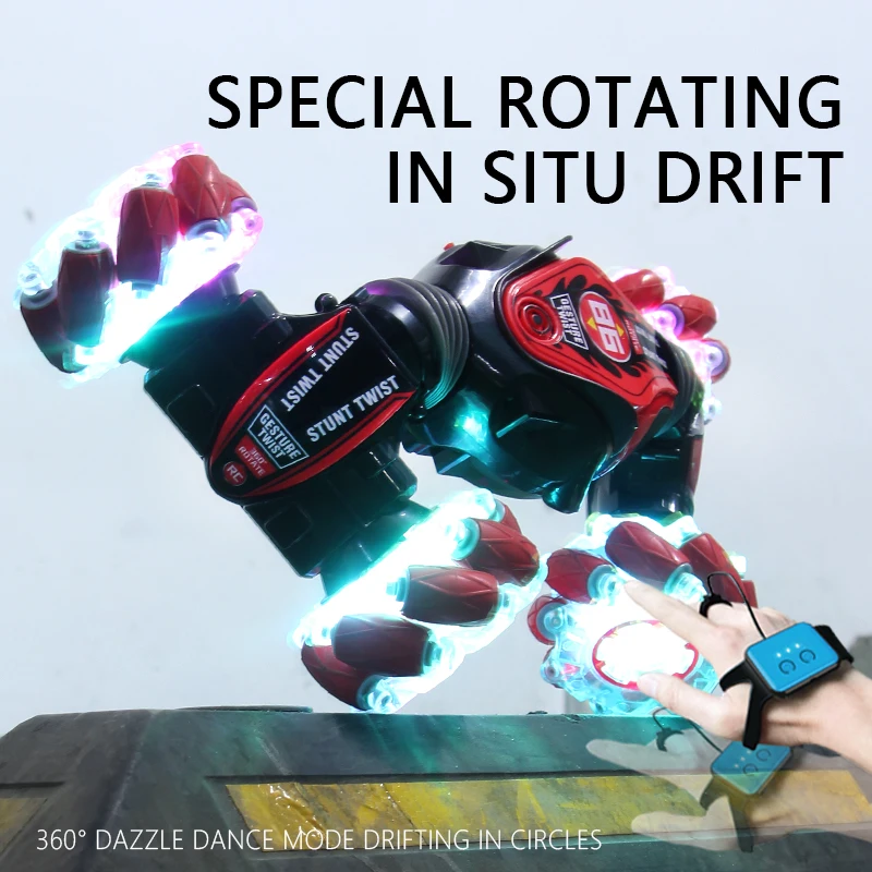 KSF Big Wheels 86 Gesture Sensing RC Twist Car With Light Music Car Toy 4WD Off Road Vehicle For Shantou Toys