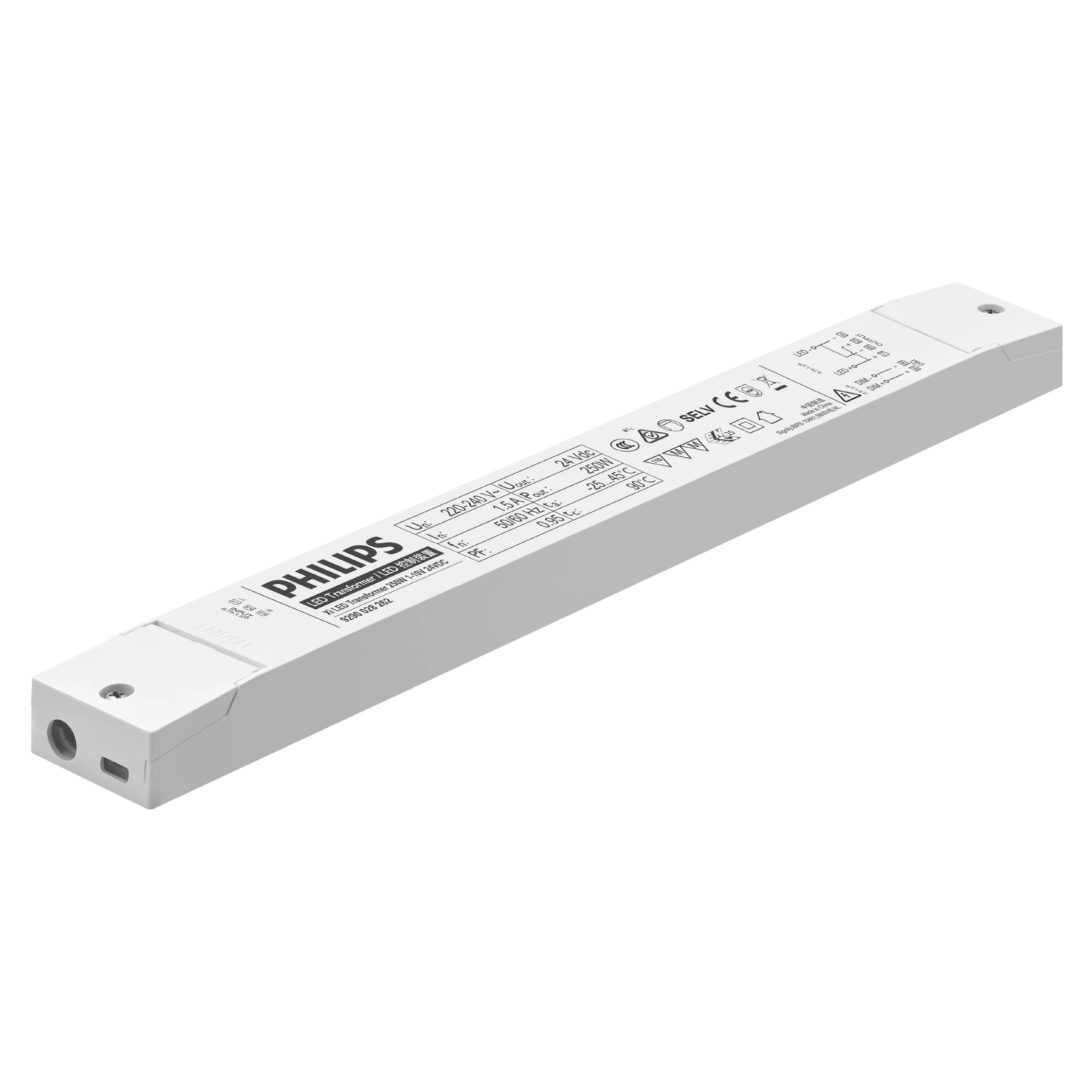 LED Transformer Xi LED Transformer 100W 1-lOV 24VDC with 1-10v dimming