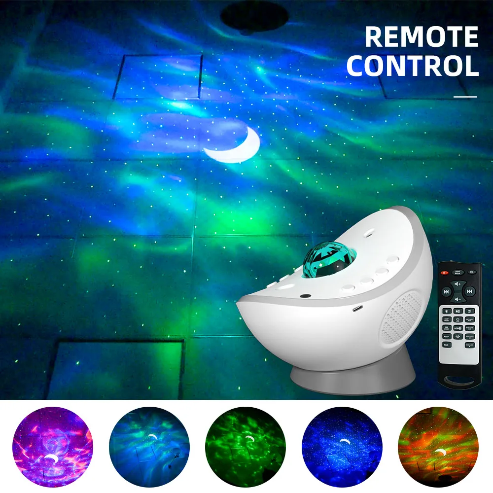 Equantu Star Projector Lamp QB958 Aid Sleep  LED Bluetooth Music Laser And Aurora Galaxy Starry Projector