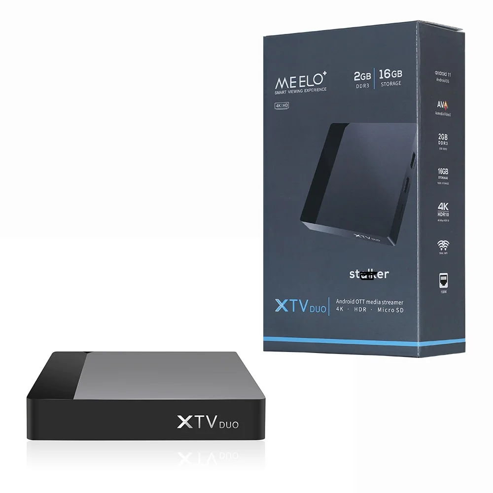 Hot selling XTV DUO Android 11.0 Set top Box XTV SE2 My--tv online XTV Pro IPTV TV BOX S905W2 2GB RAN 16GB ROM Media Player