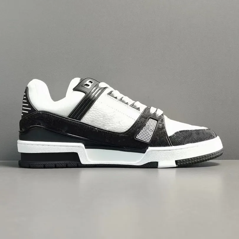 Luxury Brand Famous Trend Trainer Black Mesh Casual Walking Running Basketball Shoes for Men Women