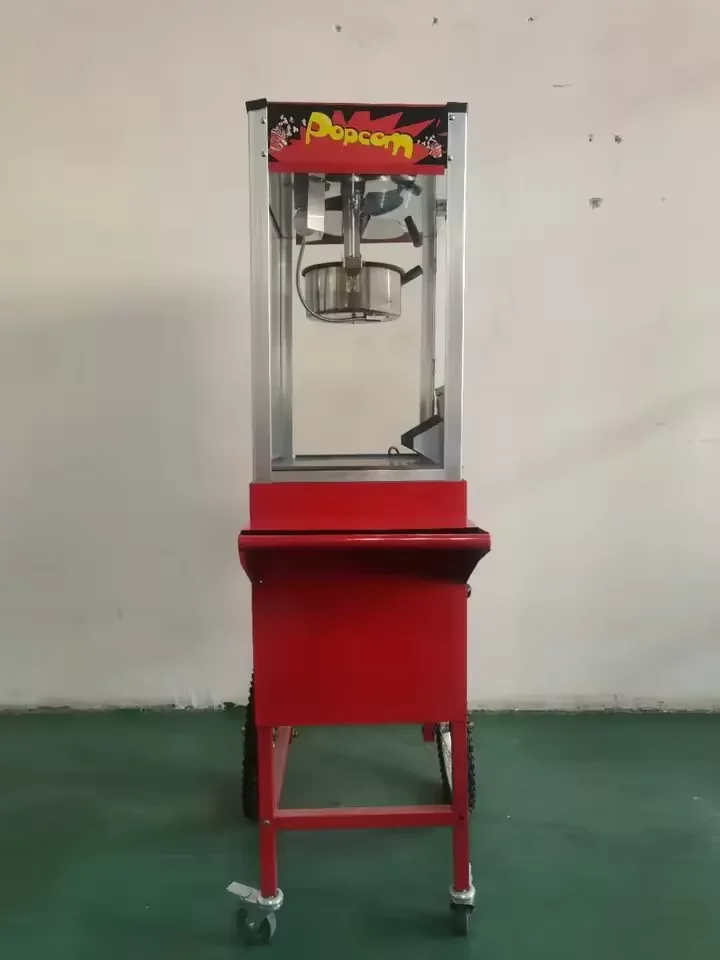 New Electric Hot Air Popcorn Machine with Auto-Car for Restaurant Retail Food Shop & Bakery Core Motor Component Popcorn Machine