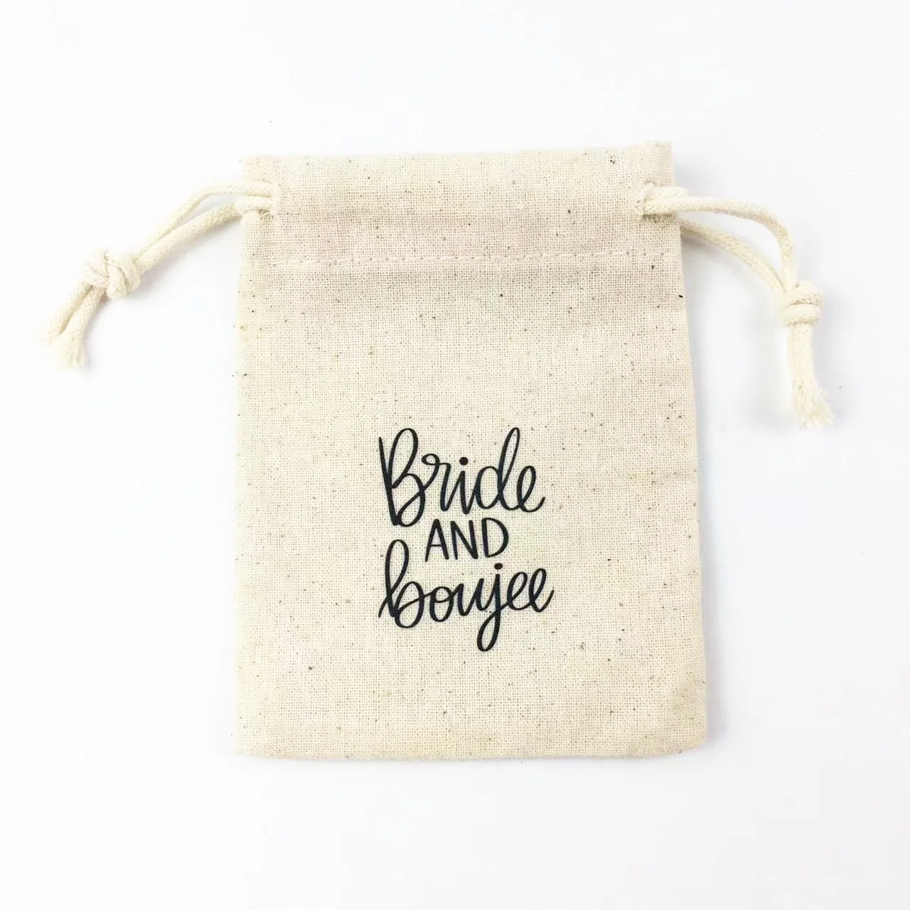 2022 New Arrival Mini Custom Logo Jewelry Pouch Bag Cosmetic Drawstring Make Up Bag Muslin Cotton Draw String Bag