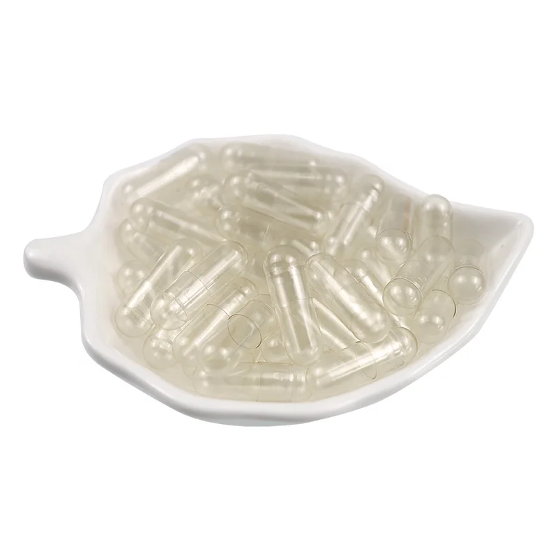 Separated Clear Empty Vegetarian hard Capsules shell size 0