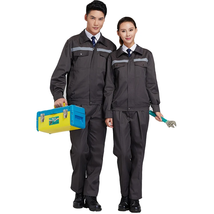 Workwear Men Women Long Sleeve Workmen Uniform Car His Vis Workshop Working Suit Mechanical Repairmen Overalls