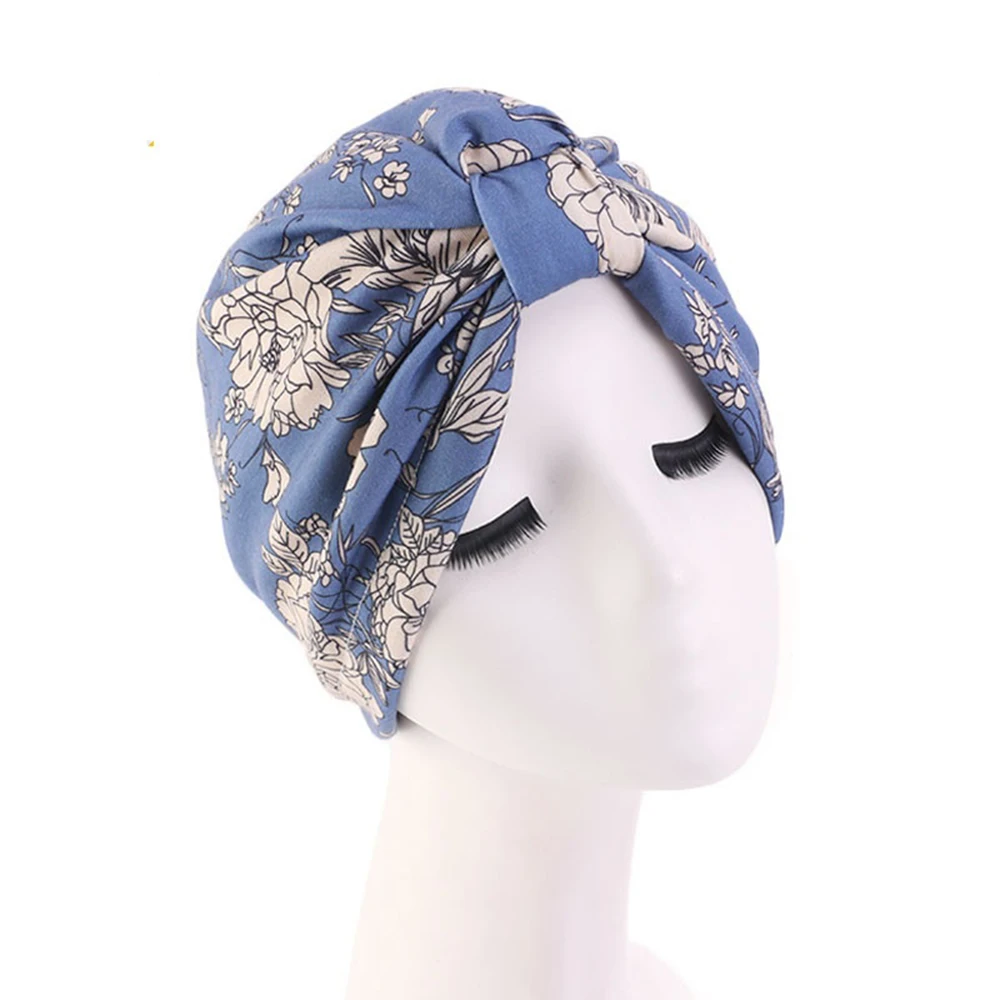 Custom Jacquard Beanie Satin Inner Double Layer Warm Headscarf Hat Turban for Womens