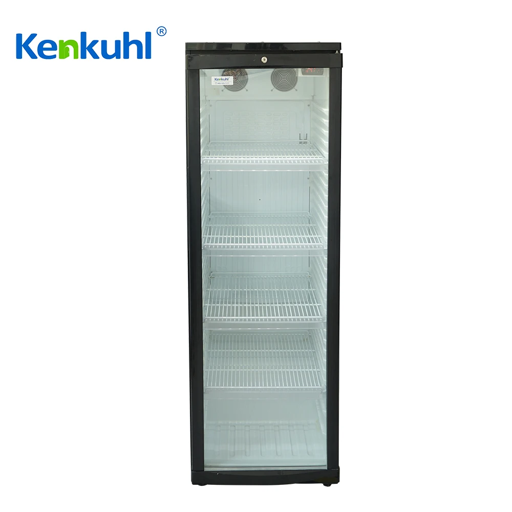 Kenkuhl upright glass door beverage cooler vertical showcase cooler commercial for supermarket