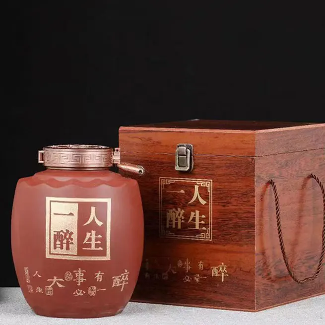 Large capacity wine storage container ceramic bottle custom manufacturer custom bottle