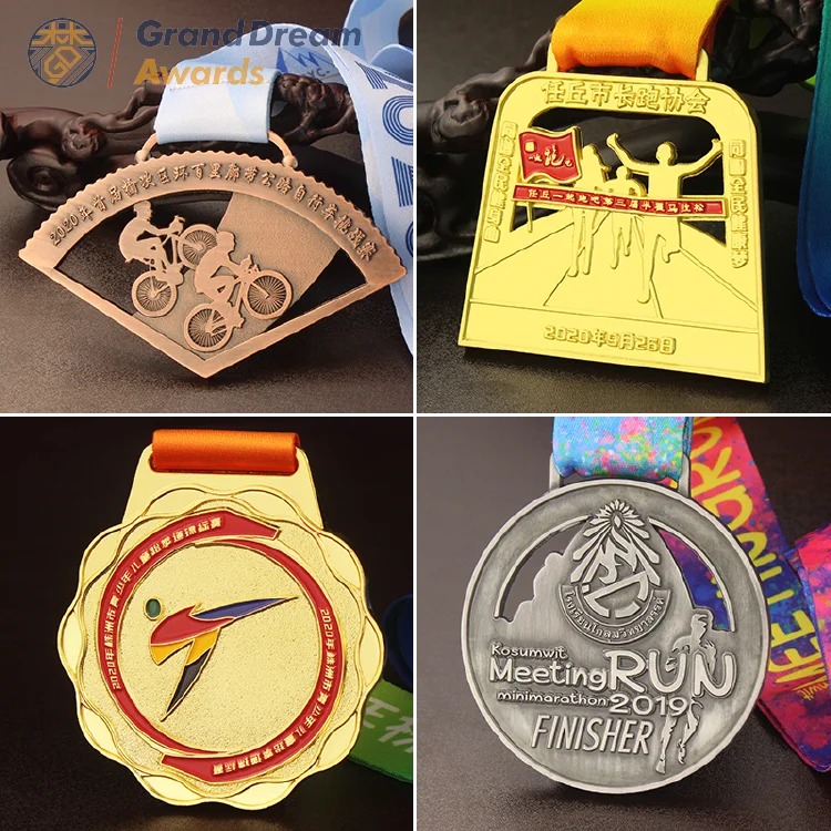 
Marathon sport medal custom running metal medal martial arts irregular children metal medal 