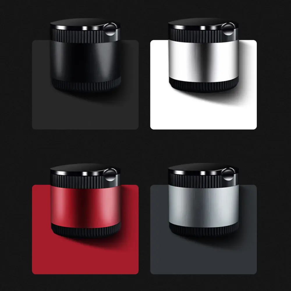 Portable Mini Car Ashtray with Lid LED Light Car Interior Organizer Metal Ashtray