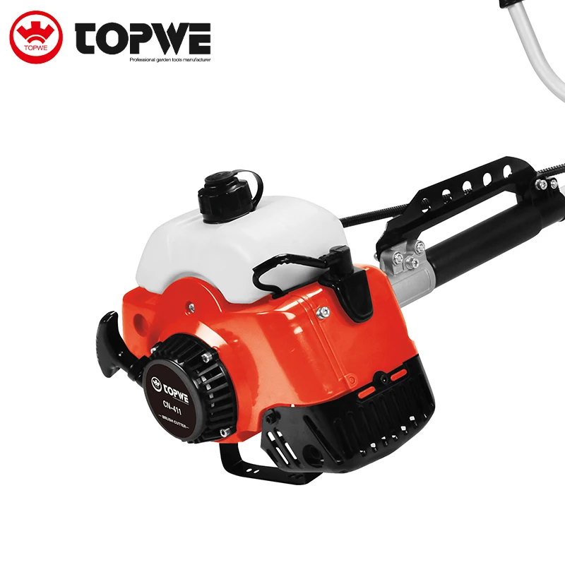 TOPWE High Efficiency Garden Tools Gasoline Cordless Grass Trimmer 2-stroke Brush Cutter