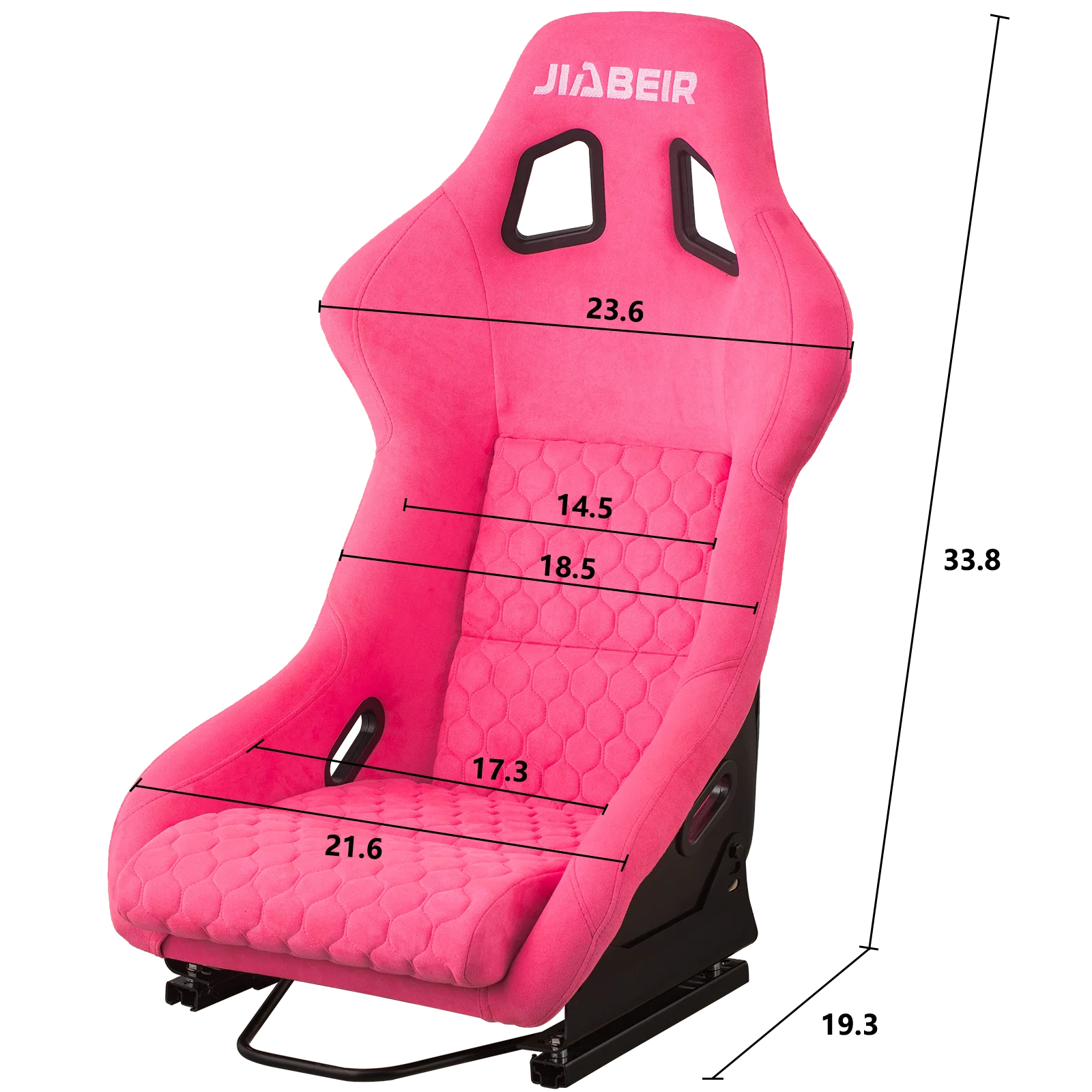 JIABEIR 1097 Sim Racing Colorful gradient Style Fiberglass  PINK Fabric Bucket Sport Seats Racing Seat Universal Racing Seats