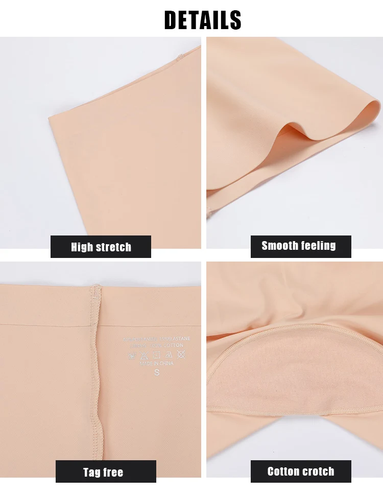 Popular High Quality Seamless Biker Sports Yoga Pant Comfortable Smooth Slip Short For Women Under Dress Leggings