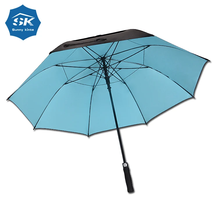 Promotional Gifts Ultra Light UV Wooden Fishing Umbrella Brolly Big Maxi Sun Protection Para Lluvia with Golf Function Logo