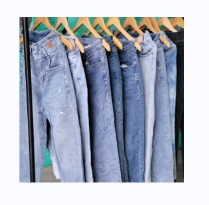 Hot Sale Summer Ladies Jeans Bales Second Hand Used Jeans Pants Used Clothing Bale For Women