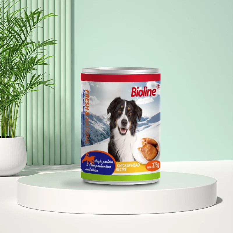 Oem Dog Wet Food Chicken Head Dog Food Wet Healthy Dog Food Tin Can