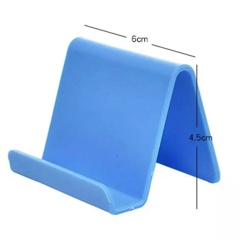 New Creative Plastic Phone Holder Fixed Holder Candy Color Mini Portable Card Holder Mobile Phone Stand Household S0450