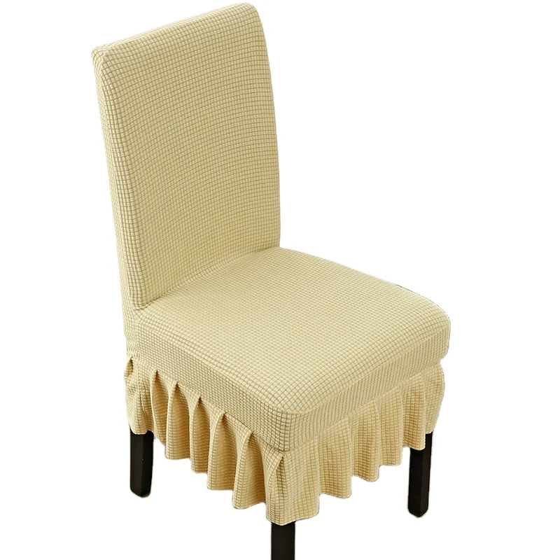 Custom Pleated Knit Events Chair Cover Universal Chair Covers For Events