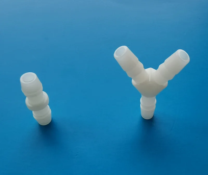 Plastic PA Nylon Tee Y elbow straight tubing connector joiner hose fitting