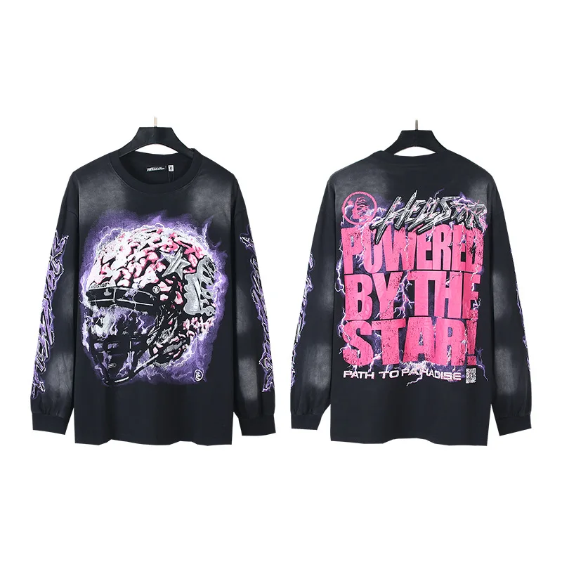 High quality DESIGNERS Famous brand luxury tshirt unisex wholesale graphic custom long sleeve streetwear t shirts men