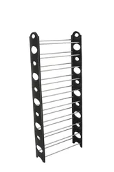 Hot sale 50 pairs folding stackable plastic shoe rack with 10 tiers