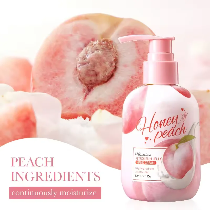 Peach VE Vaseline Hand Cream Anti-chapping Press hand cream cross-border foreign trade Wholesale