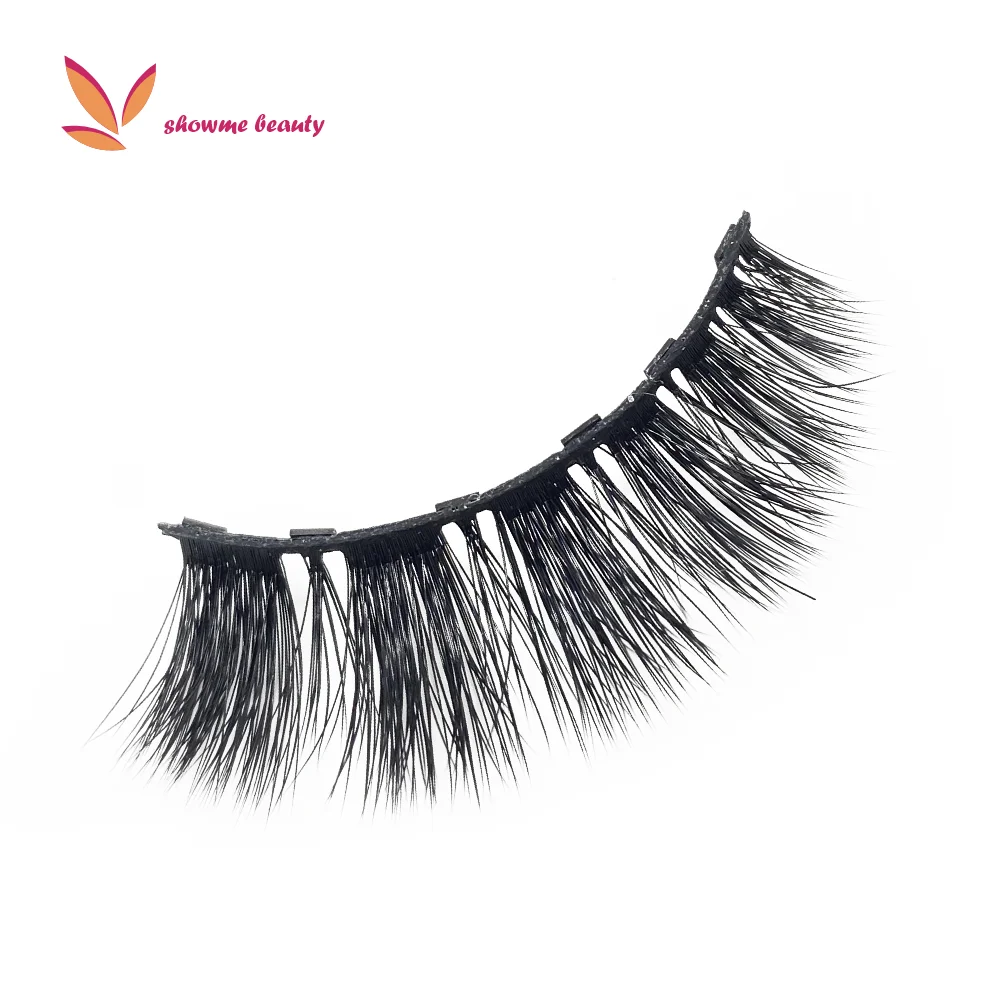 New Style No Glue Eyelash Kit Custom Logo Boxes Magnetic Eyelashes soft magnetic eyelashes private label OEM