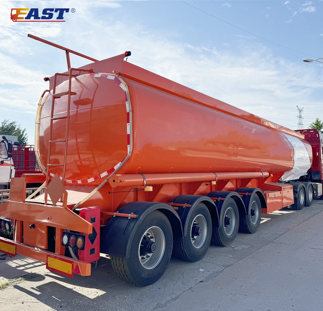 EAST 4 axles Diesel gasoline fuel trailer oil tanker trailer