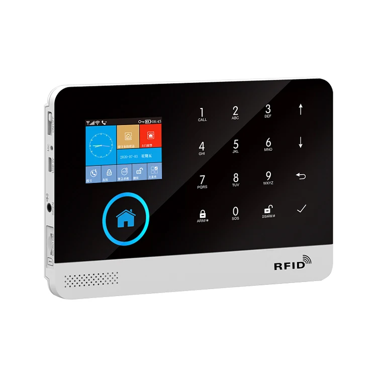 Система охранной сигнализации PGST Tuya, умная Проводная противоугонная система, Wi-Fi сенсор с сенсорным экраном, Gsm, домашняя охранная сигнализация