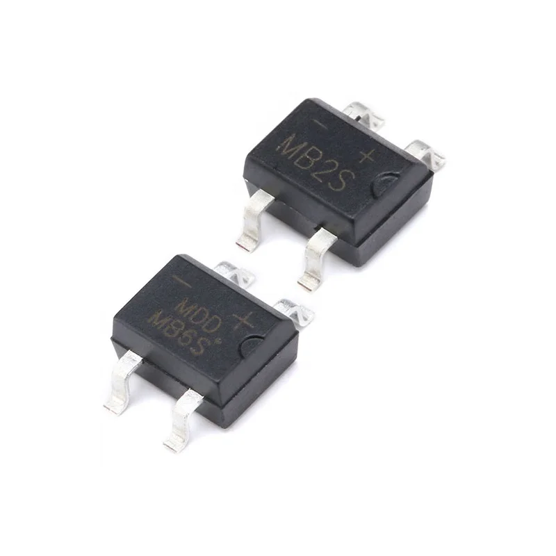 Original MB6S 600V 0.5A 0.8A SMD rectifier bridge stack single-phase glass passivation rectifier Bridge rectifier  BOM PCB PCBA