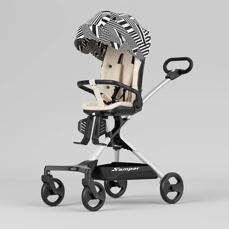 Multi-function high quality three - dimensional baby stroller lightweight two-way push baby stroller