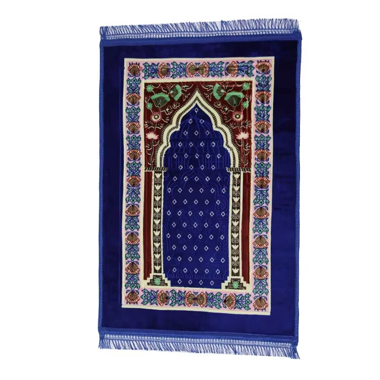 Customized Thick Muslim Prayer Mat Christian Soft Luxury Prayer Mat Rug Muslim Prayer Carpet For Man