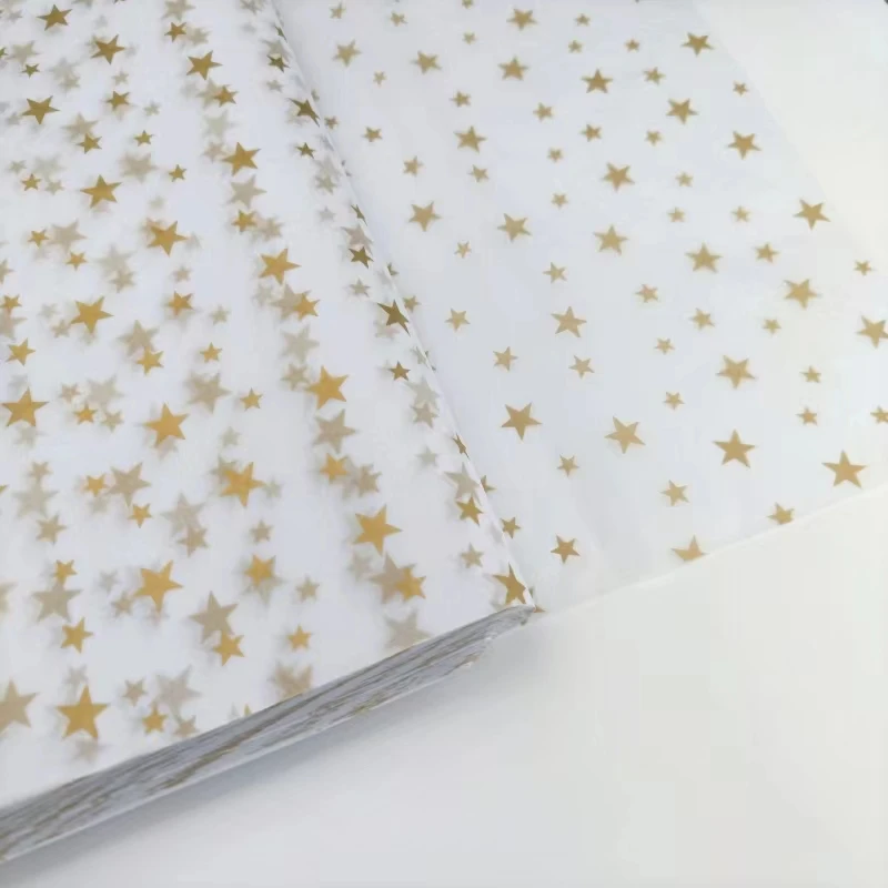 Custom your own foil gold logo wrapping tissue paper