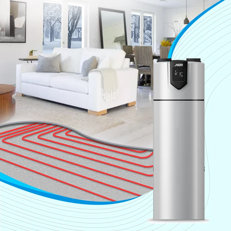 Multifunction Residential House Floor Heating & Dhw Electric Hot Water R290 Air Source Heat Pump for Winter Europe