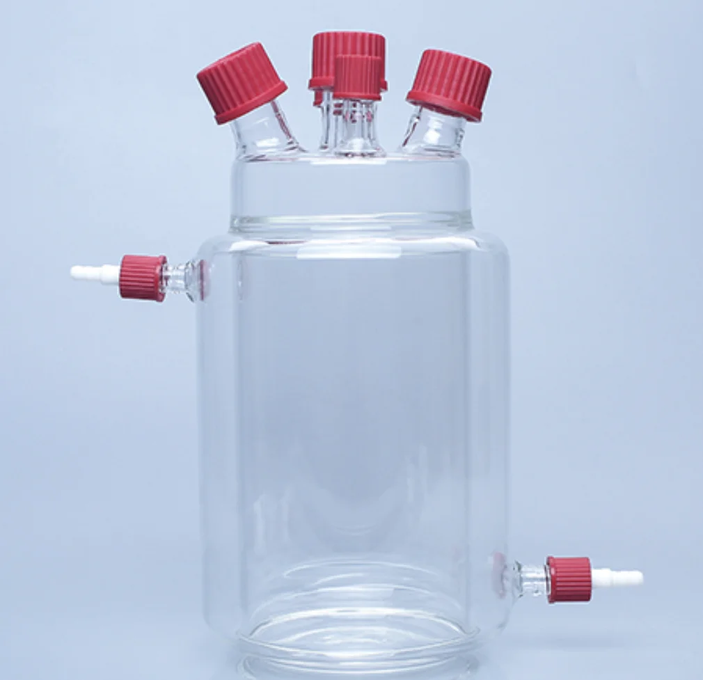 Экспериментальное реакционное устройство для брожения осадка в анаэробной ферментации бутылочка кормления с пятью отверстиями конструкция из двойного стекла