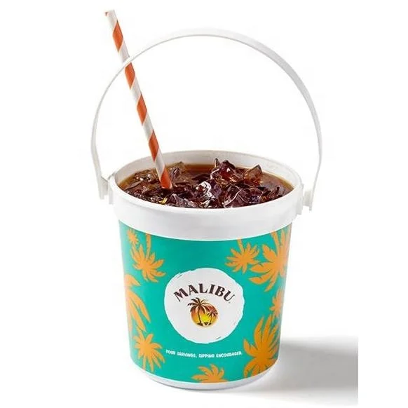 32OZ Bacardi Handled cold drink bucket
