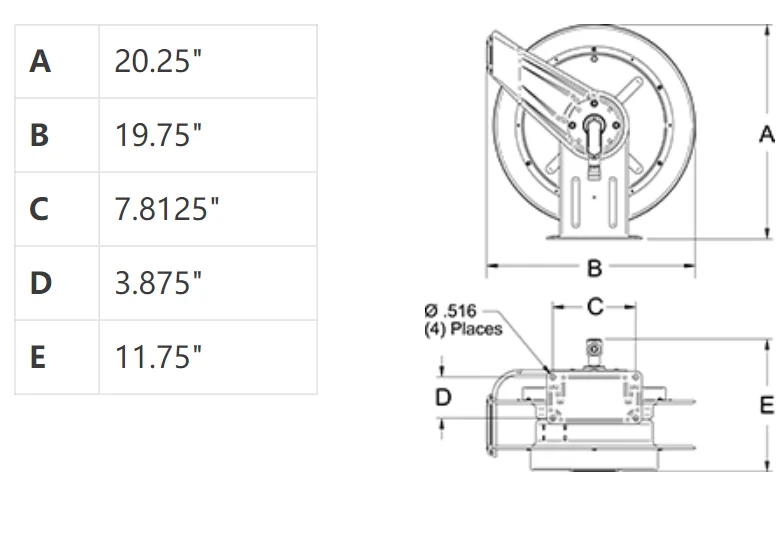 
L70100 Industrial Heavy Duty Metal Cable Reel,30m cable --REELCRAFT --Customized Reel 