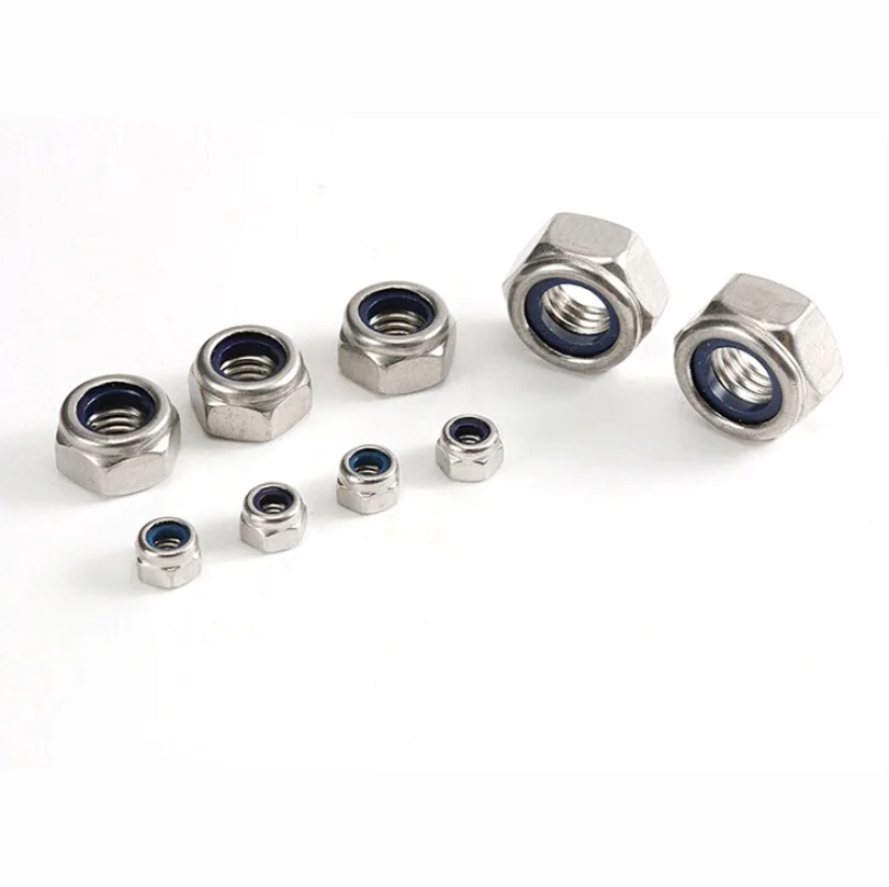 OEM ODM carbon steel din985 din 982 nyloc nylon nylock lock nut nuts machine part