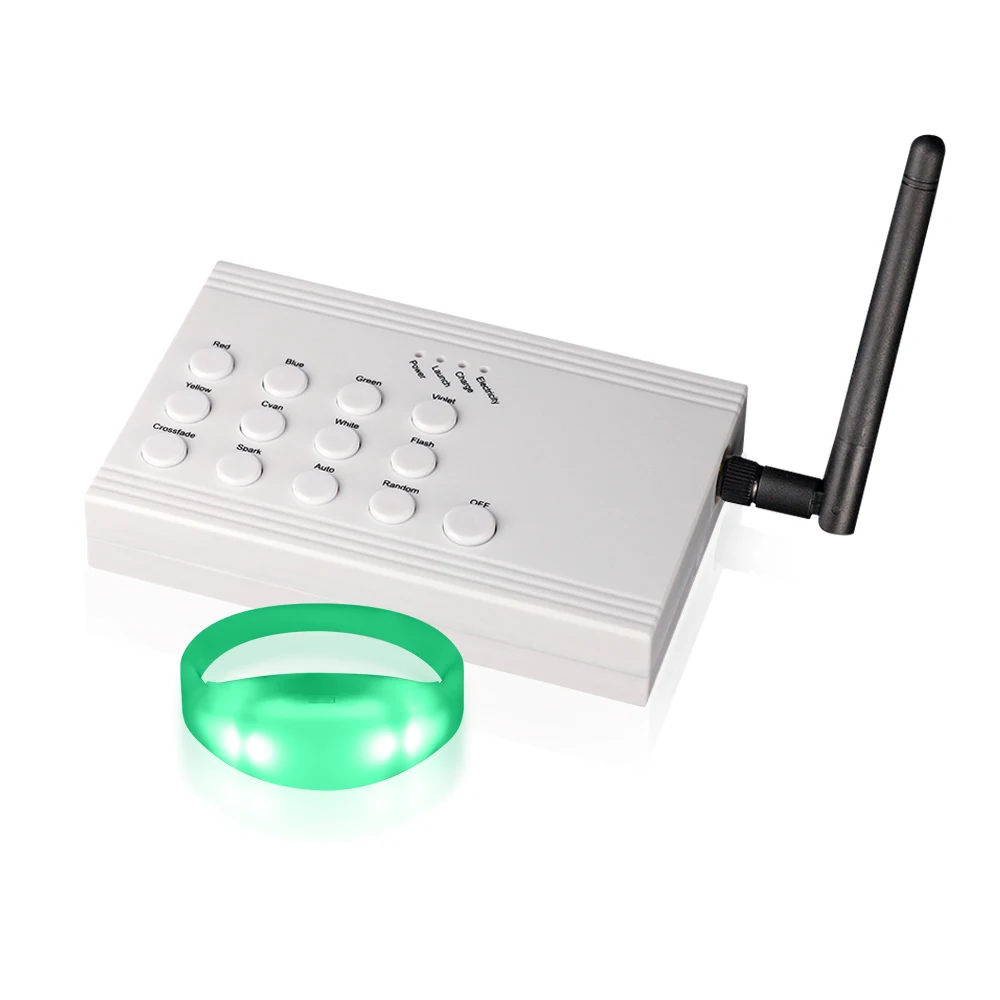 Простой ручной пульт дистанционного управления для светодиодного светящегося браслета/виски