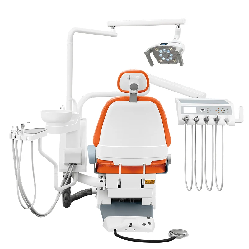 New fashion dental chair with 12 led lighting Dental chair set Luxury dental chair