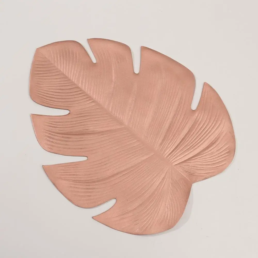 Tabletex  NEW Arrival High Quality tropical palm leaves Heat Insulation Oil-proof Waterproof EVA Artificial Plant Table Placemat