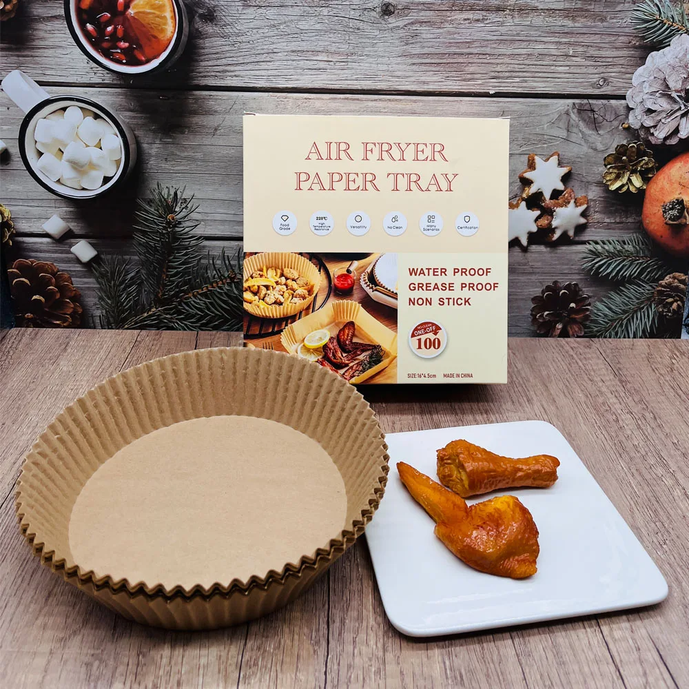 Wholesale Custom Air Fryer Disposable Heat Resistant Non Stick Paper Liner Kitchen Bake Tool Parchment Silicone Baking Paper